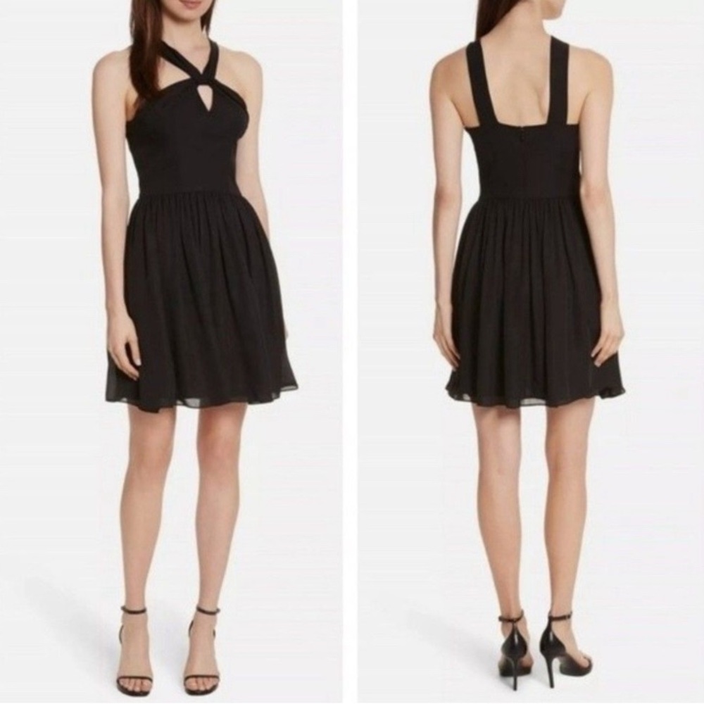 L’AGENCE Venetta Silk Black Dress NWT Small